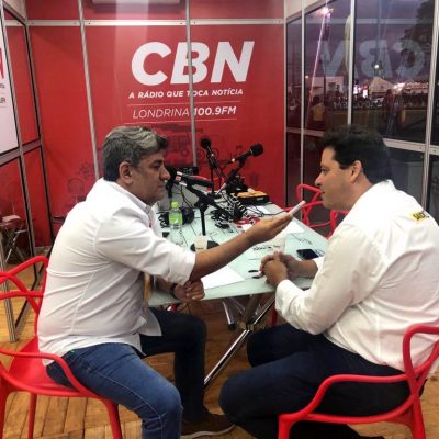 Conversando com a  CBN Londrina sobre os investimentos na região e os projetos para a INFRA do Paraná.